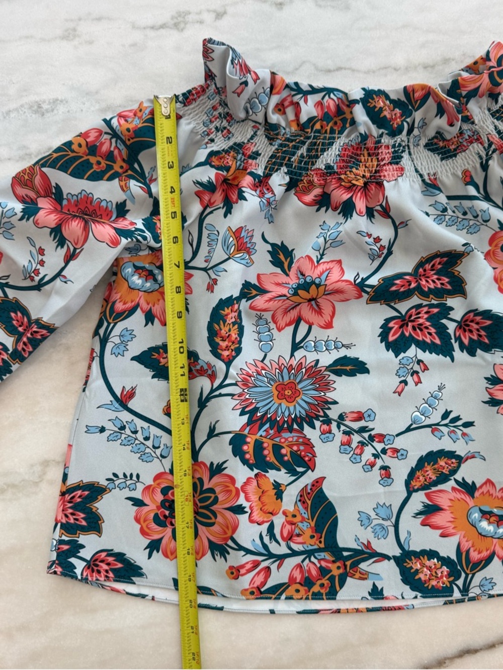 Tuckernuck NWT Marguerite Floral Preppy Chic Feminine Blouse Women Size M - Picture 6 of 13